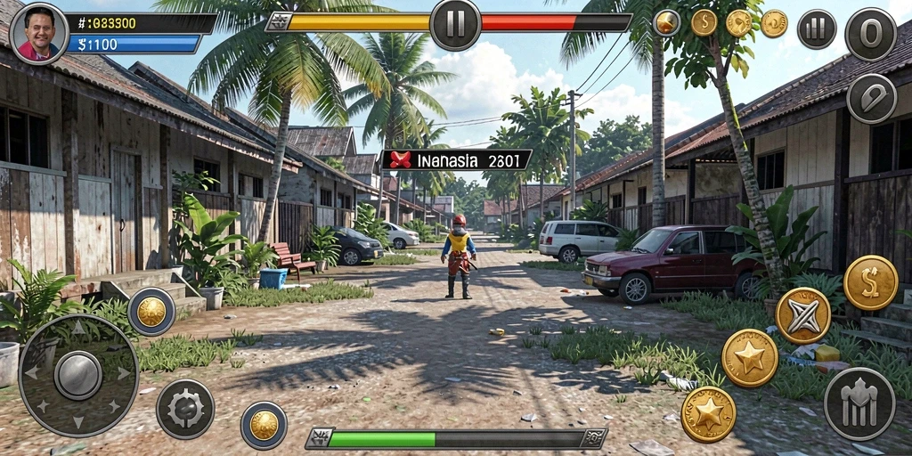 Beragam permainan kasino yang tersedia.