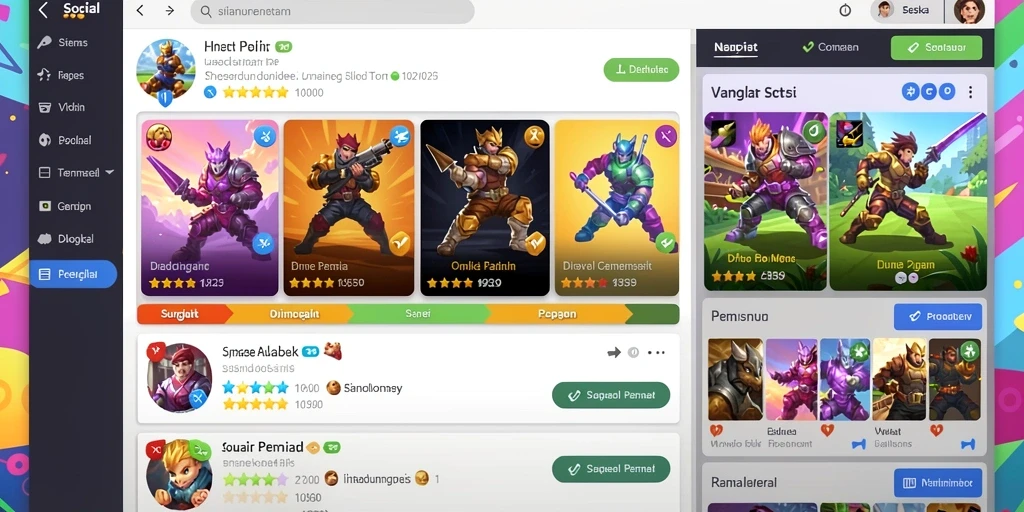 Skrin fitur multiplayer 8G8G yang menarik.