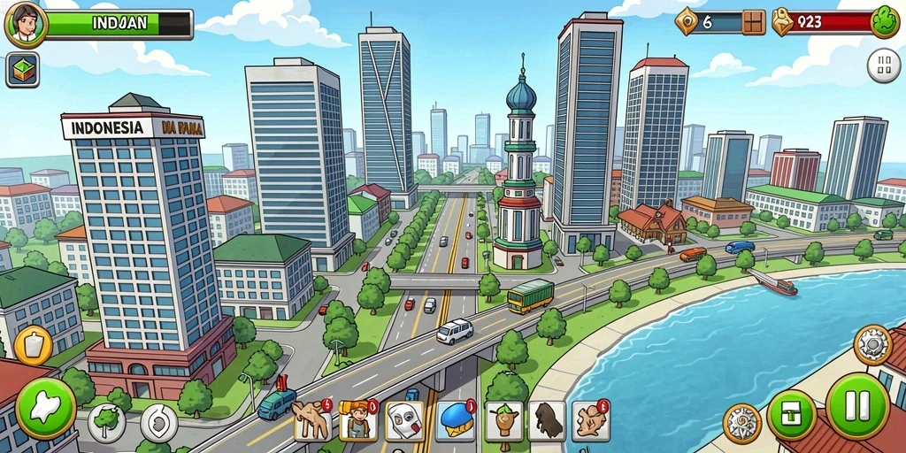 Screenshot gameplay saat menyelesaikan tantangan menarik.