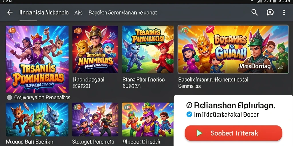 Contoh level dengan tantangan menarik dan unik.