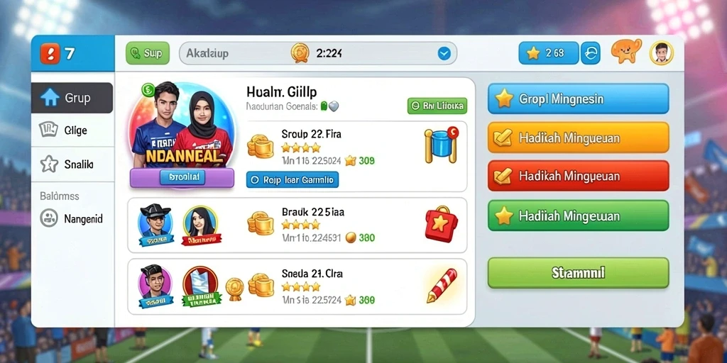 Pengguna dapat melihat leaderboard untuk bersaing dengan teman-teman.