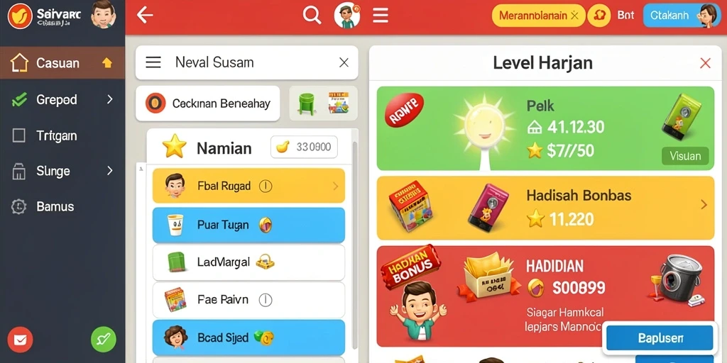 Fitur bonus yang membuat permainan lebih seru.