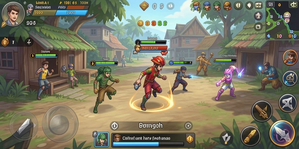 Tangkapan layar memperlihatkan menu permainan yang intuitif.